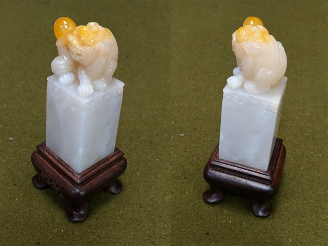 獅子 戲球鈕